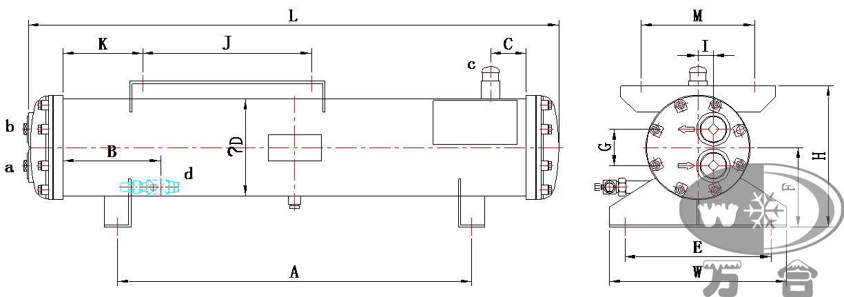 壳管式冷凝器 壳管式冷凝器