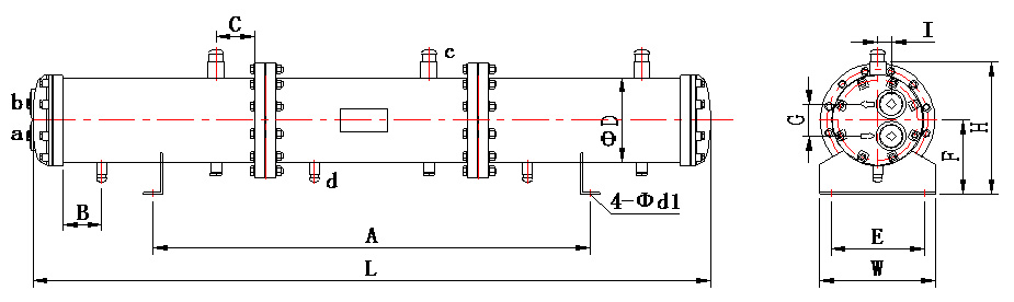 壳管式冷凝器 壳管式冷凝器