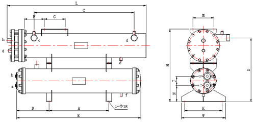 壳管式冷凝器 壳管式冷凝器