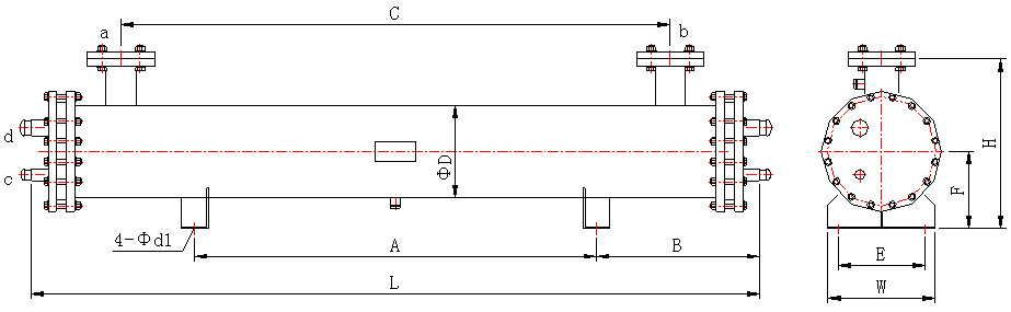壳管式冷凝器 壳管式冷凝器
